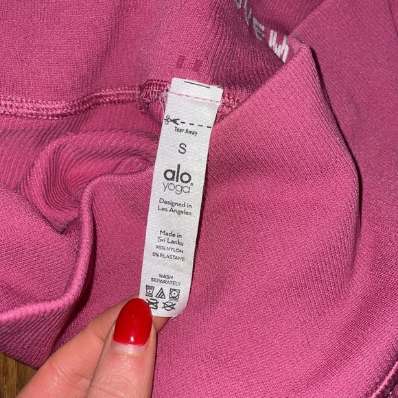 ALO Yoga Pink Seamless Leggings - Picture 8 of 8